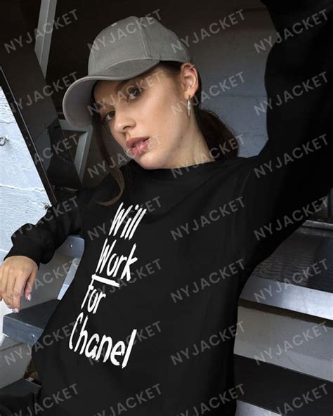 will work for Chanel sweatshirt